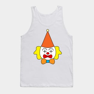 Clown - funny face. Tank Top